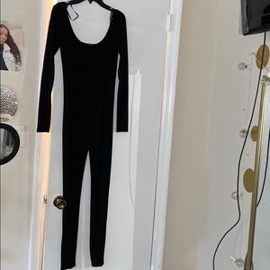 Long sleeve black jumpsuit